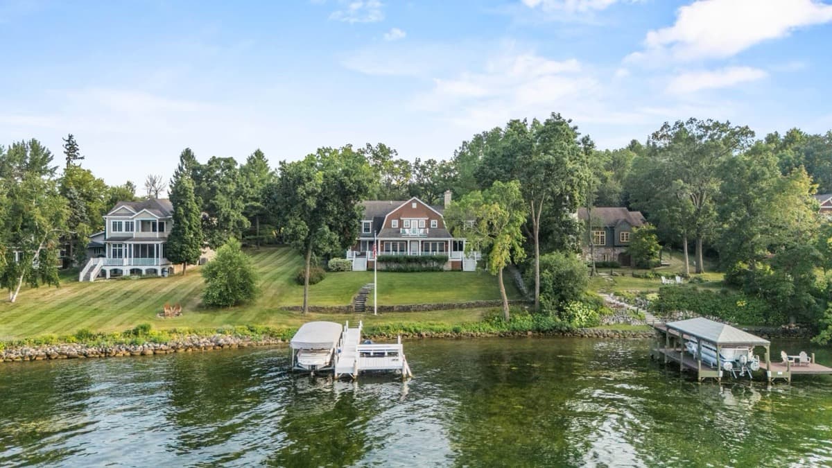 Lakefront Estate Aerial
