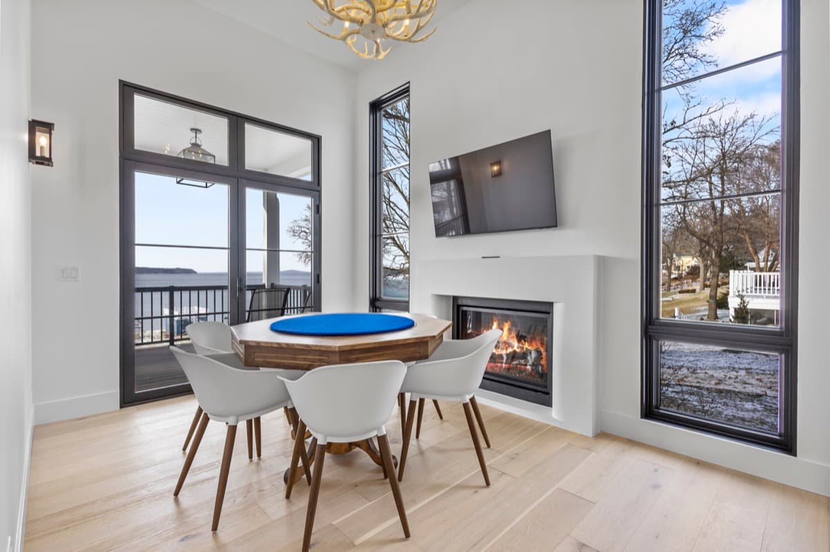 Game Room with Fireplace